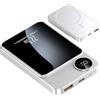 Duvcoywae Batteria Esterna Magnetica Wireless Da 20000 MAh - Ricarica Rapida Da 22,5 W, Caricabatterie Portatile Con Cavo E Anello Magnetico, Power Bank Magnetico, Per Cellulari, Cuffie, Tablet, Laptop