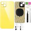 ZMVDJZ 14 Plus Vetro posteriore di ricambio per iPhone 14 Plus (Midnight, 6,7 pollici) con nastro preinstallato + istruzioni di installazione + strumenti di riparazione + pellicola protettiva (giallo)