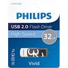 Philips Vivid USB 2.0 - Chiavetta USB 32 GB, colore assortiti