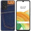 Tumundosmartphone Cover Silicone per Samsung Galaxy A33 5G Disegno Jeans Disegni
