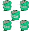 vhbw 5x NiMH Batteria a bottone di ricambio 2 pin tipo V40H 40mAh 2,4V compatibile con batterie compatibile con modellismo, luci solari ecc.