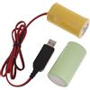 Domasvmd 3 V D Dimensioni Eliminatori Cavo di Alimentazione Con Swithes Sostituire 2 Pz 1.5V LR20 D Per Controller Giocattolo Torcia Sostituire Batterie