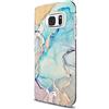 SGKITM Cover Samsung S7 / S7 Edge Custodia Trasparente TPU Silicone Morbido Copertina Fiore Foglia Paesaggio Pattern Case Ultra Sottile Antiurto Protettivo Shell per Galaxy S7
