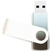 REWBOAT 1 confezione Nero-Argento 8GB USB Flash Drive Colore Gradiente USB 2.0 Memory Stick Vendita all'ingrosso Design Girevole Thumb Drive per Archiviazione Dati