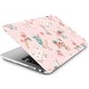 HLAAJJX Custodia Protettiva per Macbook Air 13 pollici Modello A1466 A1369 2017 2016 2015 2014 2013 2012 2011 2010 Uscita, Sottile Rigida Case Cover Plastica Duro Custodia, Fiori rosa