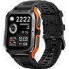 Maxcom TITAN FW67 - Smart Watch da uomo in vetro Gorilla Glass da 4,7 cm, per rispondere ed effettuare chiamate, tracker attività sportiva, torcia elettrica, impermeabile IP69K, impermeabile fino a 50