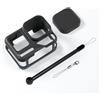 OURHZTB Custodia protettiva in silicone per Insta360 Ace Pro 2, accessori per action camera, custodia protettiva con copriobiettivo, cordino e corda anti-separazione