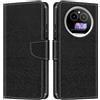 Shantime Custodia Portafoglio in Pelle Compatibile con IIIF150 Action A5 Pro, Cover Colorata Flip con Portacarte, Chiusura Magnetica Protettiva(Nero)