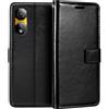 Shantime Custodia Portafoglio in Pelle PU Compatibile con ZTE Nubia Neo 2 5G Z2352N, Cover con Chiusura Magnetica, Tasche per Carte e Funzione Stand (Nero)