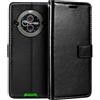 Shantime Custodia portafoglio in pelle per Blackview BV8200 - Nero | 6.5 Custodia flip magnetica in stile business con fessure per carte, cornice per foto e portafoglio nascosto
