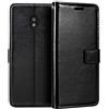 Shantime Custodia Portafoglio in Pelle PU Compatibile con CAT S42, Cover con Chiusura Magnetica, Tasche per Carte e Funzione Stand (Nero)