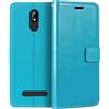 Shantime Custodia Portafoglio in Pelle PU Compatibile con Brondi Amico Smartphone S+B Nero, Cover con Chiusura Magnetica, Tasche per Carte e Funzione Stand (Azzurro chiaro)