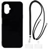 Shantime Custodia e Tracolla Compatibile con SPC Zeus 2 Pro Cover per Telefono e Cinturino da Collo Regolabile con Fibbie in Metallo e 2 Patch(Nero + Nero)