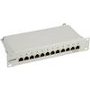 InLine 21662 Patch Panel Cat.6, 12 Porte, 25.4 cm, 10, 1He, Nero