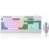 Redragon Combo tastiera e mouse da gioco S151, tastiera a membrana RGB cablata K525 con 104 tasti e mouse da gioco cablato M616 da 10000 DPI