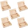 Anloter Chiavetta USB 3.0 da 8 GB, in legno, confezione da 5 unità flash USB 3.0, per backup di foto/video (8 GB/3.0, acero 2)