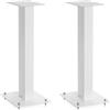 Triangle - Supporti per Diffusori S02 per Diffusori da Libreria Hi-Fi & Home Cinema - Altezza 596 mm - Supporti a Compatibilità Universale - Bianco (Coppia)