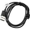 vhbw cavo di alimentazione USB compatibile con Garmin Striker Cast, Cast GPS smartwatch tracker - Stazione di ricarica, Nero, 100 cm