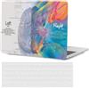 FFBOFFC Cover Compatibile con MacBook Pro 15 Pollici 2019 2018 2017 2016 Modello A1990 A1707 con Touch Bar Touch ID, Protettiva Custodia Rigida in Plastica & Tastiera Cover, Cervello