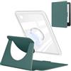 YoungMe Custodia girevole a 360 gradi per Kobo Clara BW 2024 da 6, design magnetico staccabile, custodia protettiva regolabile con supporto posteriore trasparente con auto sleep/wake (verde scuro)