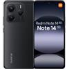 XIAOMI Redmi Note 14 5G 8GB RAM + 256GB ROM Smartphone 6,67 pollici 120Hz 108MP 5110mAh 45W NFC Batteria Nero (senza caricabatterie incluso)
