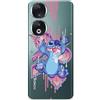 LA CASA DE LAS CARCASAS Custodia compatibile con Honor 90 Disney Stitch Graffiti per proteggere il tuo cellulare. Custodia in silicone trasparente flessibile con licenza ufficiale di Lilo & Stitch