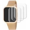 savvies 4 Pezzi Full-Screen Pellicola Protettiva per Liu Jo Smartwatch Voice Mini Full Cover Pellicola Copertura [Trasparente, 3D Curved]