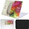 FFBOFFC Custodia per MacBook Pro 13 Pollici 2020 2019 2018 2017 2016 Modello A2338 A2289 A2251 A2159 A1989 A1708 A1706, Plastica Rigida Case & Tastiera Cover & Borsa, Cervello sinistro e destro
