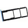 Generico Porta Scheda SIM per Realme C21Y (RMX3261, RMX3263), Dual-Nano-SIM + micro-SD, Sostituzione Originale, Blu