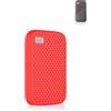 Generic Custodia protettiva in silicone per WD 500G/1T/2T/4T My Passport Portable SSD - antipolvere, antiurto e delicata sulla pelle, rosso