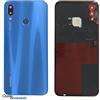 original Scocca Copribatteria Copri Batteria Vetro Posteriore Huawei P20 LITE BLU BLUE Back Cover con Tasto Sensore Impronte Vetro Fotocamera