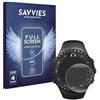 savvies 4 Pezzi Full-Screen Pellicola Protettiva per Suunto Core All Black Full Cover Pellicola Copertura [Completa Trasparente, 3D Curved]