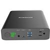 Krisdonia 130W / 60000mAh Generatore di Energia Portatile Elettrico - 1x AC Presa di Corrente - 2X USB (Quick Charge 3.0) - 1x USB Type-C - Caricabatterie per Smartphone/Tablet/Computer/Drone