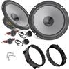 EvoTuning Kit Casse Altoparlanti per Alfa Romeo 159 Anteriore o Posteriore compatibile con Hertz K 165 (2 woofer +2 tweeter) +1 Cp Anelli Adattatori 165mm +1 Cp Cavi (No plug and play)