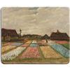 dealzEpic - Tappetino per mouse artistico - Tappetino in gomma naturale con famosa opera d'arte fine di Van Gogh che raffigura campi di tulipani - Bordi cuciti - 24,1x20,1 cm
