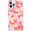Mixroom - Cover Custodia Back case In TPU Silicone Morbido Per iPhone 17 Fantasia Fenicotteri E Cuori M519