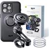 SP CONNECT Moto Bundle II AVM Xtreme | SPC+ | Compatibile con iPhone 15 Pro Max Supporto per cellulare per moto e ciclomotori | Gadget per navigatore