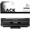 Betaink Toner Compatibile (CON CHIP) per HP 106A W1106A per Laser 107a 107r 107w per MFP 135a 135r 135w 135wg 137fnw 137fwg Compatibili (1 Toner Nero, Con Chip)