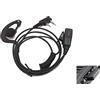 Proxel Srl RIC-00099 MICRO-AURICOLARE CON SUPPORTO CAVO SPIRALATO PER KENWOOD/WOUXUN/POLMAR/BAOFEN
