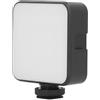 Bewinner Luce LED RGB per Fotocamera Portatile Ricaricabile, con 3 Supporti Slitta Fredda, 2500K-9000K, 1200mAh, per Selfie e Riprese Video