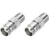 QUARKZMAN 2 Adattatori Per Cavo Coassiale, Adattatore Estensione F Femmina A BNC Femmina 75 Ohm Nichelato F Type Coassiale Estensione Adattatore Convertitore 27x10.5mm Per Telecamere