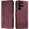 Cqkob Cover per Motorola Moto G72 Custodia protettiva in silicone TPU premium, Custodia Portafoglio con Supporto Slot per Schede Chiusura Magnetica-Borgogna