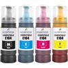 Generico LA CARTUCCIA Inchiostro Compatibile con Epson 104 (4 Flaconi B-M-C-Y) Nero Ciano Magenta Giallo per ET-1810 ET-2726 ET-2810 ET-2811 ET-2812 ET-2814 ET-2815 ET-2820 ET-2821 ET-2825 ET-2826 ET-4800