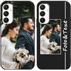 Yoedge Custom Cover Personalizzata Custodia per Samsung Galaxy A25 5G 6,5 con Foto Testi Disegni, TPU Silicone Personalizza Case con Immagine, Antiurto Personalizzabili Case per Samsung A25 5G, Nero