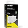 FONEX Caricatore da Rete 20W con Porta Type-C (PD) | Bianco
