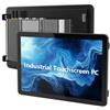 NORQIN Panel PC industriale integrato da 15,6 pollici,Touchscreen Tutto-in-Uno Fanless Embedded IP65 Schermo Capacitivo Monitor,Windows 10 Pro,6×USB/HDMI/6×COM/2×LAN(I5-7200U,8GB RAM+128GB SSD)