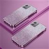 PAIX Custodia Telefono Trasparente Compatibile con Motorola Moto G14 Cover Cornice Elettroplaccata Gradiente Glitter Protettiva Sottile TPU