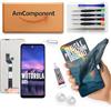 AmComponent - display di ricambio per MOTOROLA MOTO G05 XT2523 schermo vetro touch screen LCD | Componente di ricambio con luminosità intensa e risposta al tocco reattiva