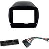 Generico pannello stereo cornice fascia Per Hyundai Per Tucson Ix35 2010 2011 2012 2013-2017 9 Pollici Dvd Mp5 Player Panel Dash Trim Kit Audio 2 Din Autoradio Telaio(Cavo per telaio da 9 pollici)