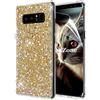 OKZone Cover Samsung Galaxy Note 8, Custodia Lucciante con Brillantini Glitters Ultra Sottile Designer Case Cover per Samsung Galaxy Note 8 (Oro)